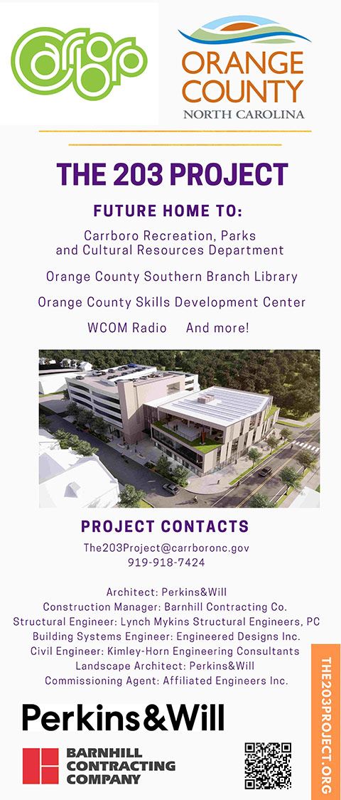 The 203 Project Sign web